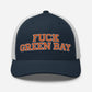 FUCK GREEN BAY Trucker Cap WHITE/NAVY